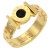 Gold-Plated-Stainless-Steel-5MM-Rings,-Size-9-Gold