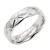 Stainless-Steel-With-Clear-CZ-5.5MM-Rings,-Size-9-Rhodium