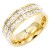 Gold-Plated-Men's-Stainless-Steel-Rings-Gold Clear
