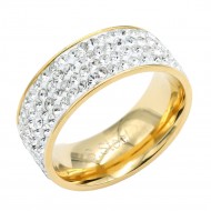 Gold Plated Men's Stainless Steel Rings