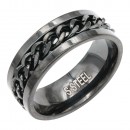 Stainless Steel Men's Rings. Size 9