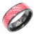 Black-Tone-Stainless-Steel-Men's-Ring.-Red-Color.-Size-9-Red
