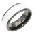 Black-Tone-Stainless-Steel-Men's-Ring.-White-Color.-Size-9-White