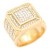 Gold-Plated-Stainless-Steel-Men's-Rings.-Size-9-Gold