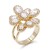 Gold-Plated-Flower-Adjustable-Rings-with-Clear-CZ-Gold Clear