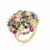 Gold-Plated-Multi-Color-Adjustable-CZ-Ring-Gold Multi-Color