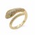 Gold-Plated-With-Clear-CZ-Adjustable-Snake-Rings-Gold