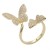 Gold-Plated-With-Clear-CZ-Butterfly-Adjustable-Rings-Gold