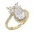 Gold-Plated-With-Clear-CZ-Adjustable-Rings-Gold Clear