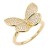 Gold-Plated-CZ-MOP-Butterfly-Adjustable-Rings-Gold