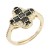 Gold-Plated-with-Black-CZ-Adjustable-Rings-Gold