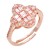 Rose-Gold-Plated-Pink-CZ-Adjustable-Rings-Rose Gold