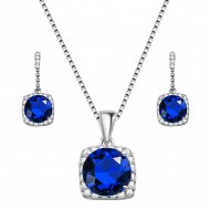 Blue Rhodium Plated SET2019-BL Blue-Rhodium-Plated-SET2019-BL