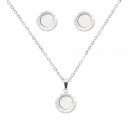 Stainless Steel  Necklace And earrings Sets.