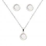 Stainless Steel  Necklace And earrings Sets.