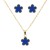 Gold-Plated-Stainless-Steel-Necklace-And-Earrings-Sets.-Gold Blue