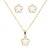 Gold-Plated-Stainless-Steel-Necklace-And-Earrings-Sets.-Gold