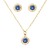 Gold-Plated-Stainless-Steel-Necklace-And-Earrings-Sets.-Gold Blue