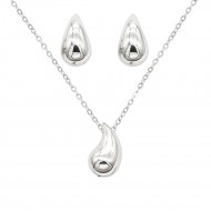 Stainless Steel  Necklace And earrings Sets.