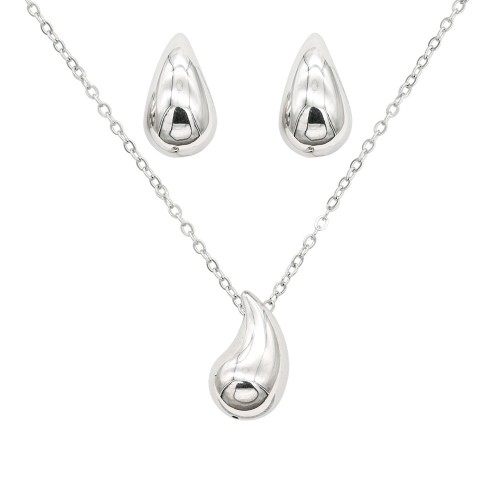 Stainless Steel  Necklace And earrings Sets.