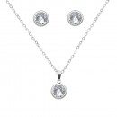 Stainless Steel  Necklace And earrings Sets.