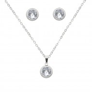 Stainless Steel  Necklace And earrings Sets.