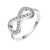 925-Sterling-Silver-Clear-CZ-Infinity-Statement-Ring-Silver
