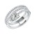 925-Sterling-Silver-with-Pear-AAA-CZ-Stone-3-Lines-Bridal-Rings-for-Women-Rhodium