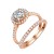925-Sterling-Silver-Rose-Gold-Plated-with-Round-AAA-Cubic-Zirconia-Stones-Bridal-Ring-2-Pieces-Sets-Ring-for-Women-Rose Gold