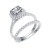 925-Sterling-Silver-Rhodium-Plated-with-Cushion-Cut-AAA-Cubic-Zirconia-Bridal-Ring-2-Pieces-Sets-for-Women-Rhodium