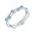 925-Sterling-Silver-Rhodium-Plated-with-Blue-Opal-Eternity-2-pcs-Band-Sets-for-Women-Blue Opal