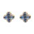 Gold-Plated-with-Blue-Cubic-Zirconia-Earrings-Gold Blue