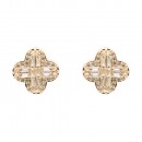 Gold Plated with Multi Cubic Zirconia Earrings