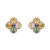 Gold-Plated-with-Multi-Cubic-Zirconia-Earrings-Gold