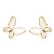 Gold-Plated-With-MOP-Butterfly-Earrings-Gold