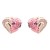 Rose-Gold-Plated-with-Clear-Cubic-Zirconia-Earrings-Rose Gold
