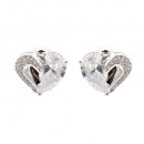 Gold Plated with Clear Cubic Zirconia Earrings Gold Plated with Clear Cubic Zirconia Earrings