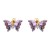 Gold-Plated-With-Purple-CZ-Butterfly-Earirngs-Purple
