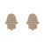 Gold-Plated-With-Clear-CZ-Hamsa-Earrings-Gold