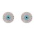 Rhodium-Color-With-Clear-CZ-Evil-Eye--Earrings-Rhodium