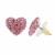 Rhodium-Plated-Pink-Crystal--Heart-Shape-Earring-Rhodium Pink