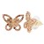 Rose-Gold-Plated-Peach-Crystal-Butterfly-Earring-Peach