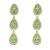 Gold-Plated-Emerald-Green-AB-Crystal-Dangle-Earring-Gold Green