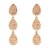 Rose-Gold-Plated-Peach-Crystal-Earring-Peach