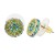 Gold-Plated-with-Emerald-Green-AB-Crystal-Earring-Gold Green