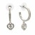 Rhodium-Plated-With-Clear-Crystal-Heart-shape-Hoop-Earrings-Rhodium Clear