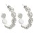 Rhodium-Plated-With-Clear-Crystal-Flower-Hoop-Earrings-Rhodium Clear