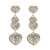 Gold-Plated-With-Clear-Crystal-Heart-Shape-Earrings-Gold Clear