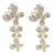 Gold-Plated-With-Clear-Crystal-Butterfly-Earrings-Gold Clear