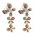 Gold-Plated-With-Multi-Color-Crystal-Butterfly-Earrings-Gold Multi-Color